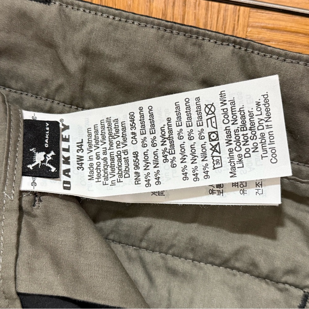 Oakley Men's Black Golf Pants 34 x 34 - Picture 5 of 5